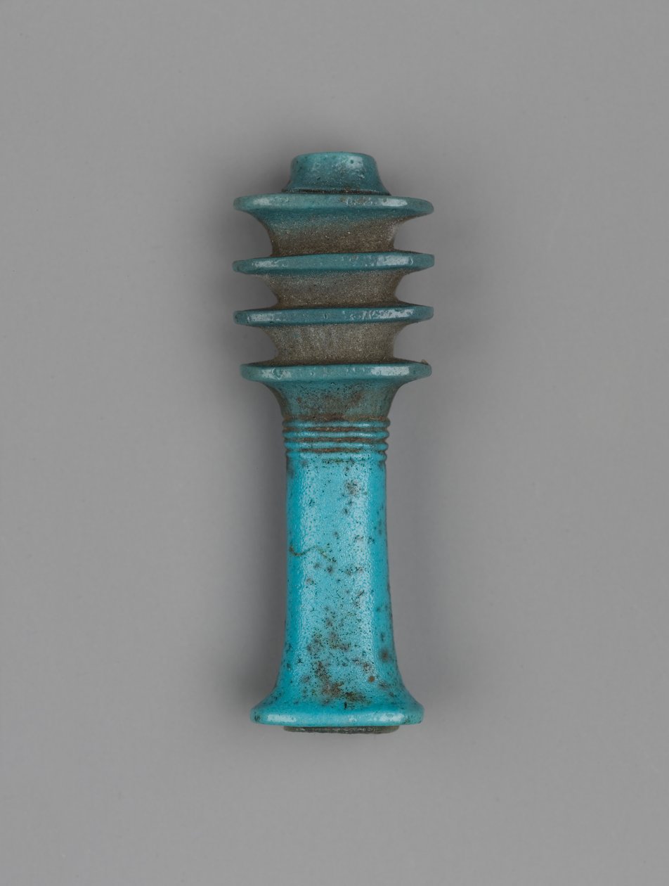 Djed amulett (keramikk) av Egyptian Ptolemaic Period