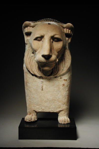 Løve sofa ende (stuktur) av Egyptian Ptolemaic Period