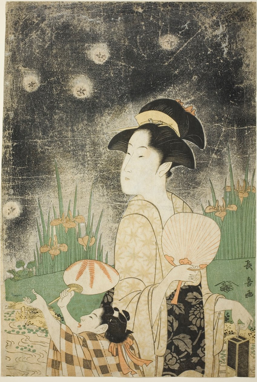 Å fange ildfluer av Eishōsai Chōki