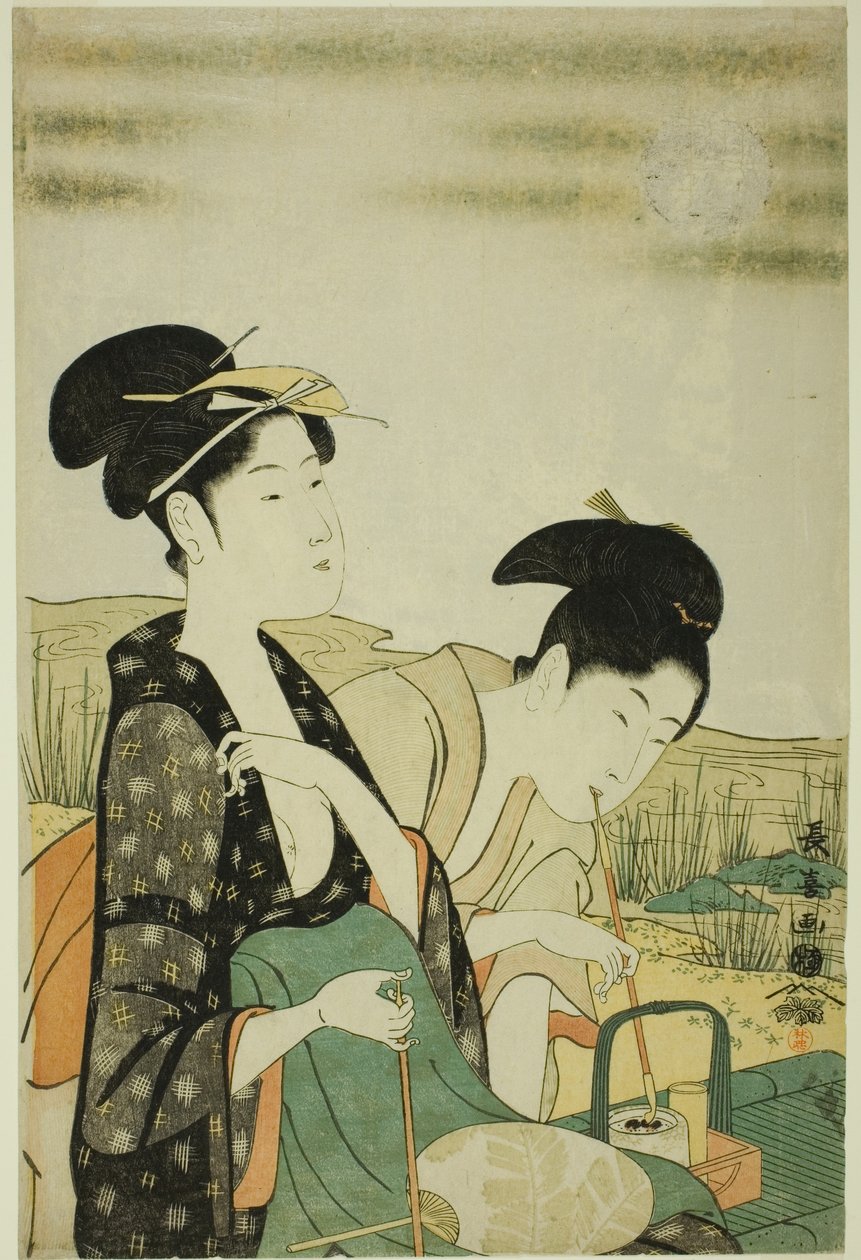 Månevisning av Eishōsai Chōki