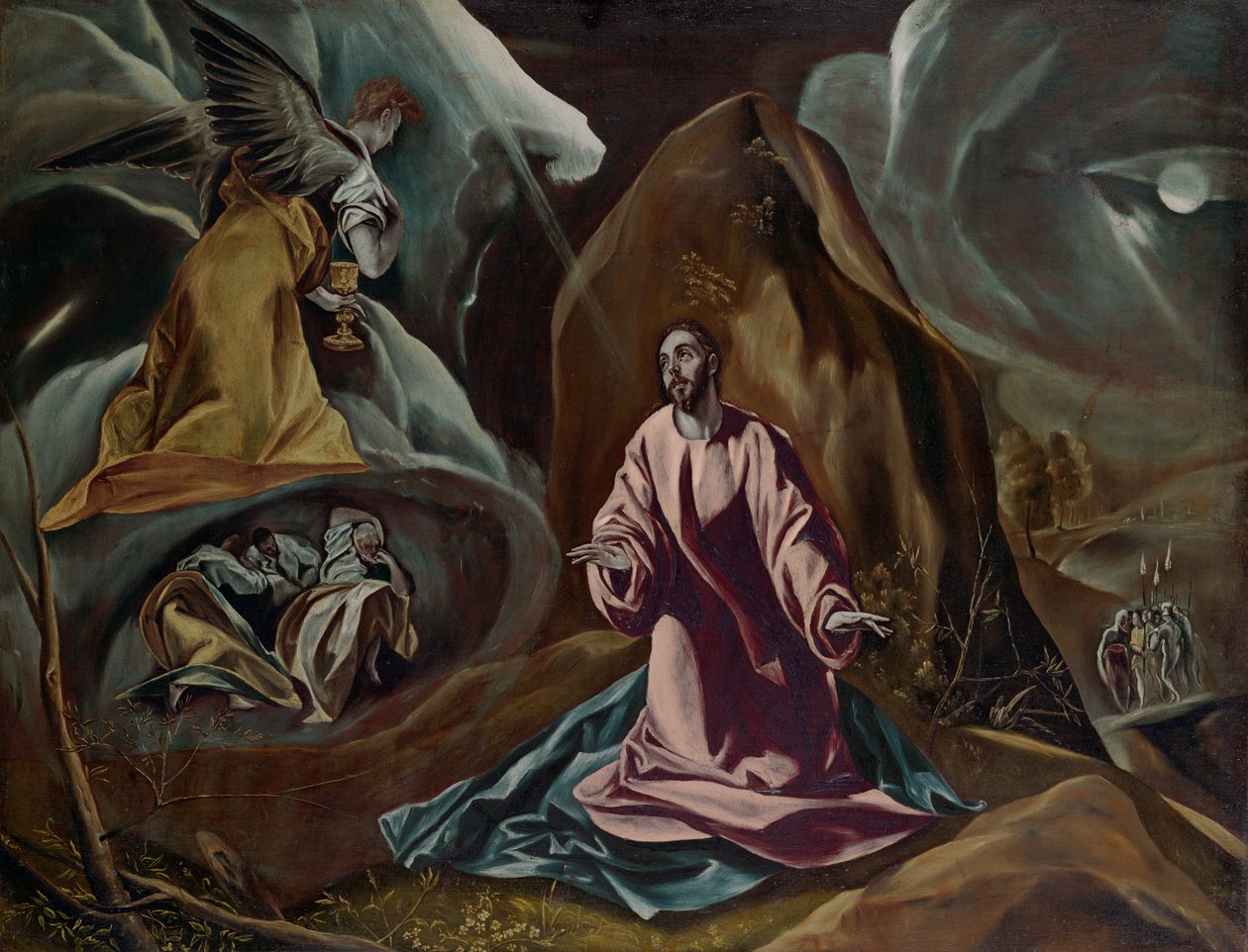 Agony in the Garden of Getsemane, ca. 1590-tallet av El Greco