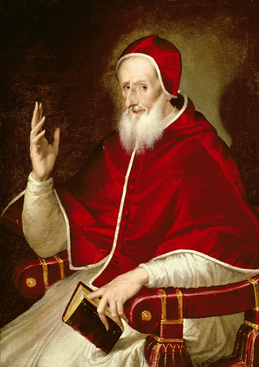 Portrett av pave Pius V (1504-1572), ca. 1571 av El Greco