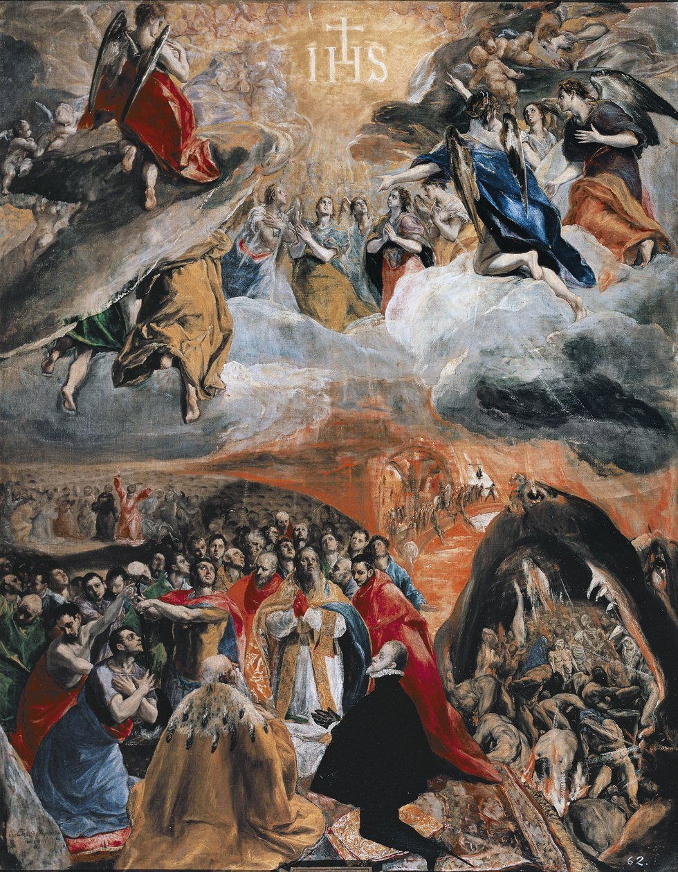 Tilbedelsen av Jesu navn, ca. 1578 av El Greco