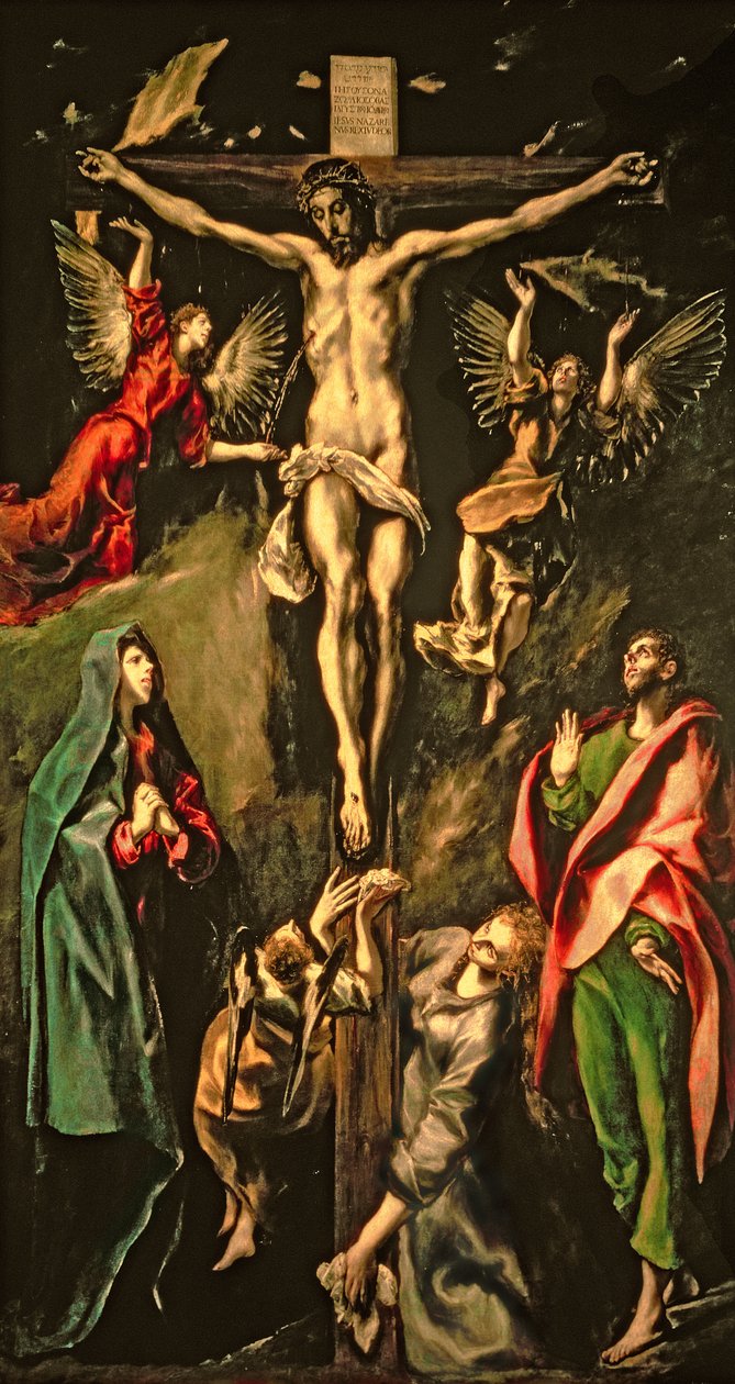 Korsfestelsen, ca. 1584-1600 av El Greco