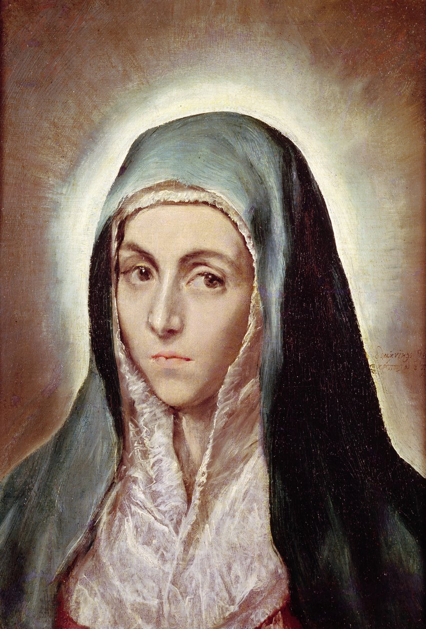 Jomfru Maria, 1595-1600 av El Greco