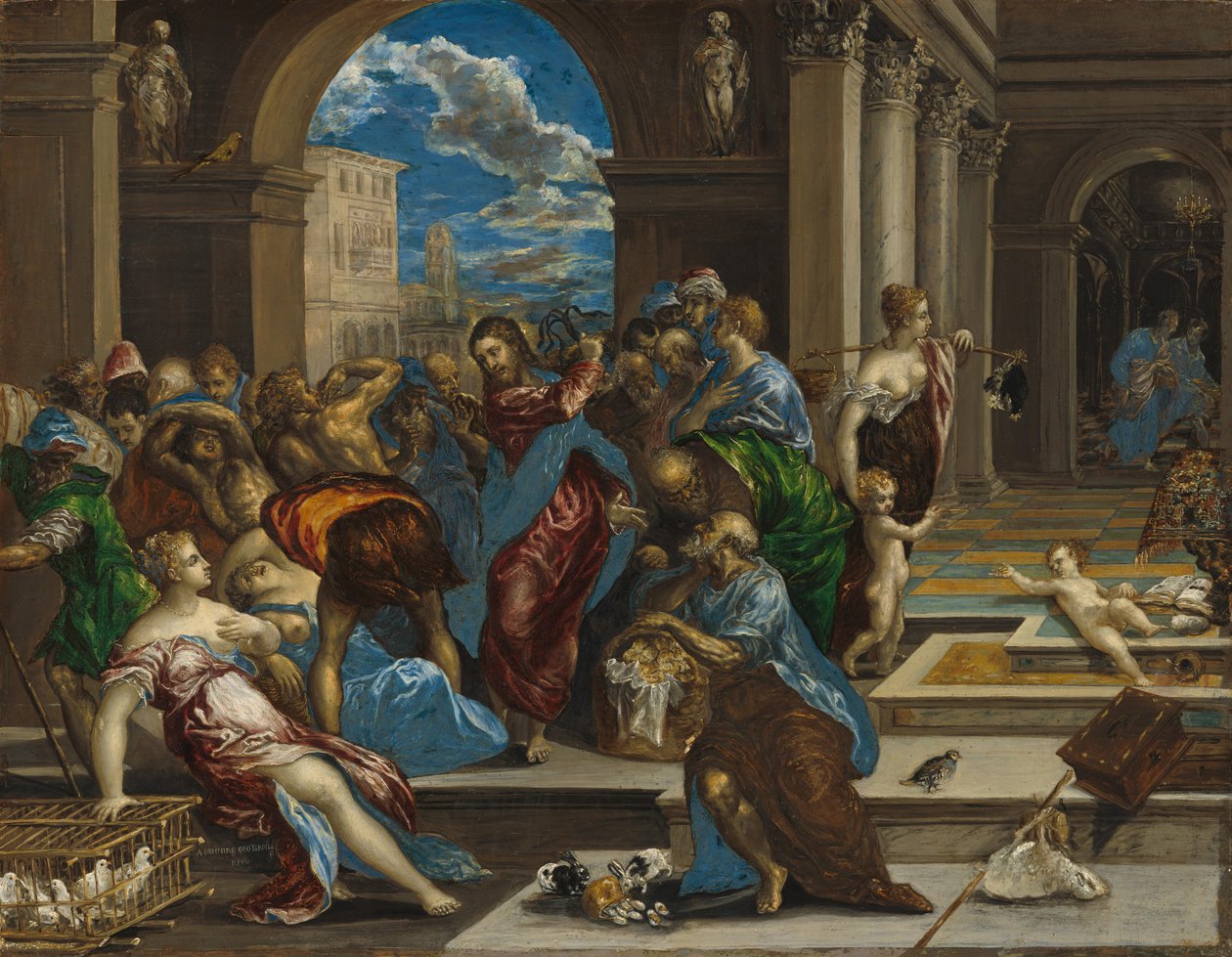 Kristus renser tempelet av El Greco