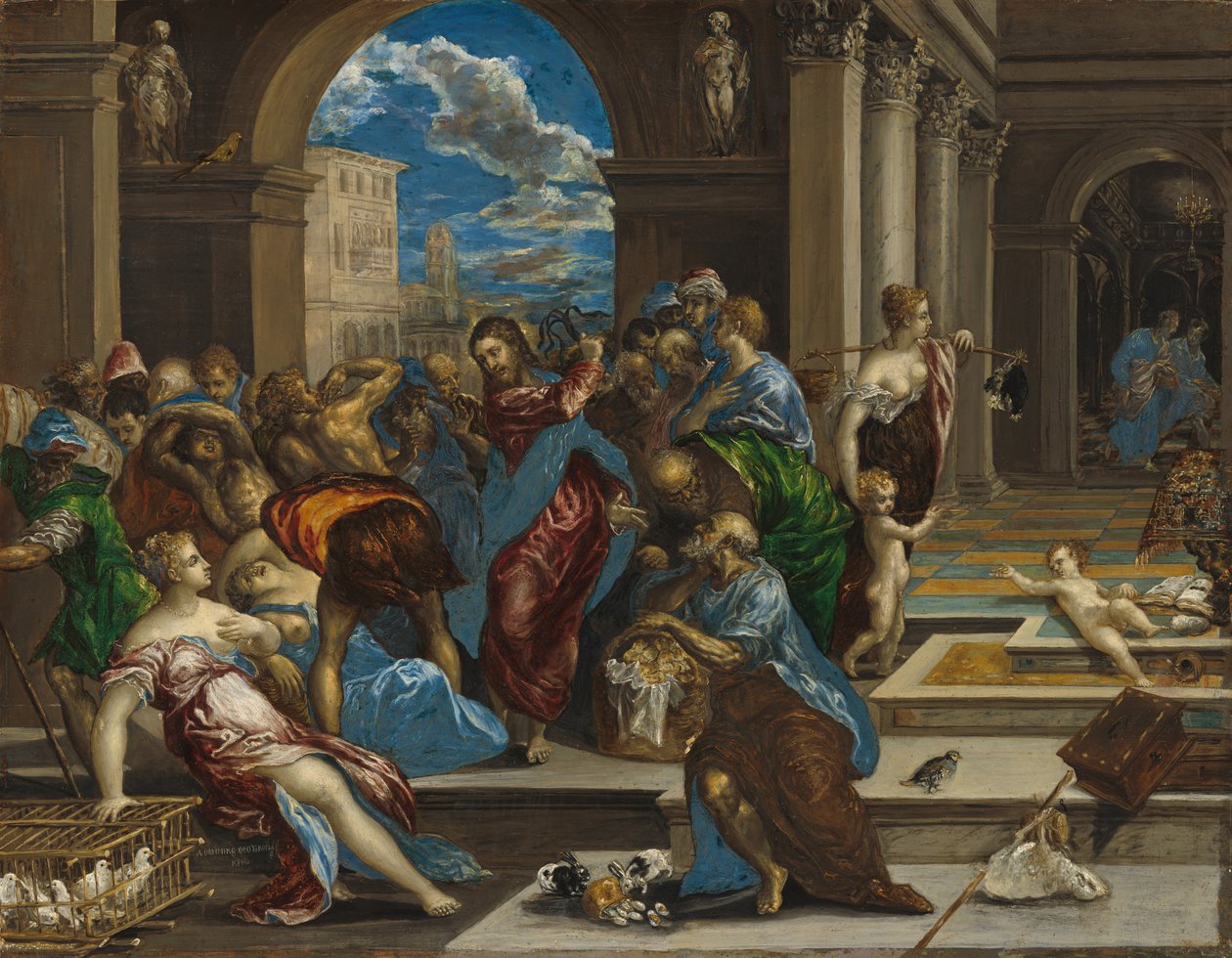 Kristus renser tempelet av El Greco