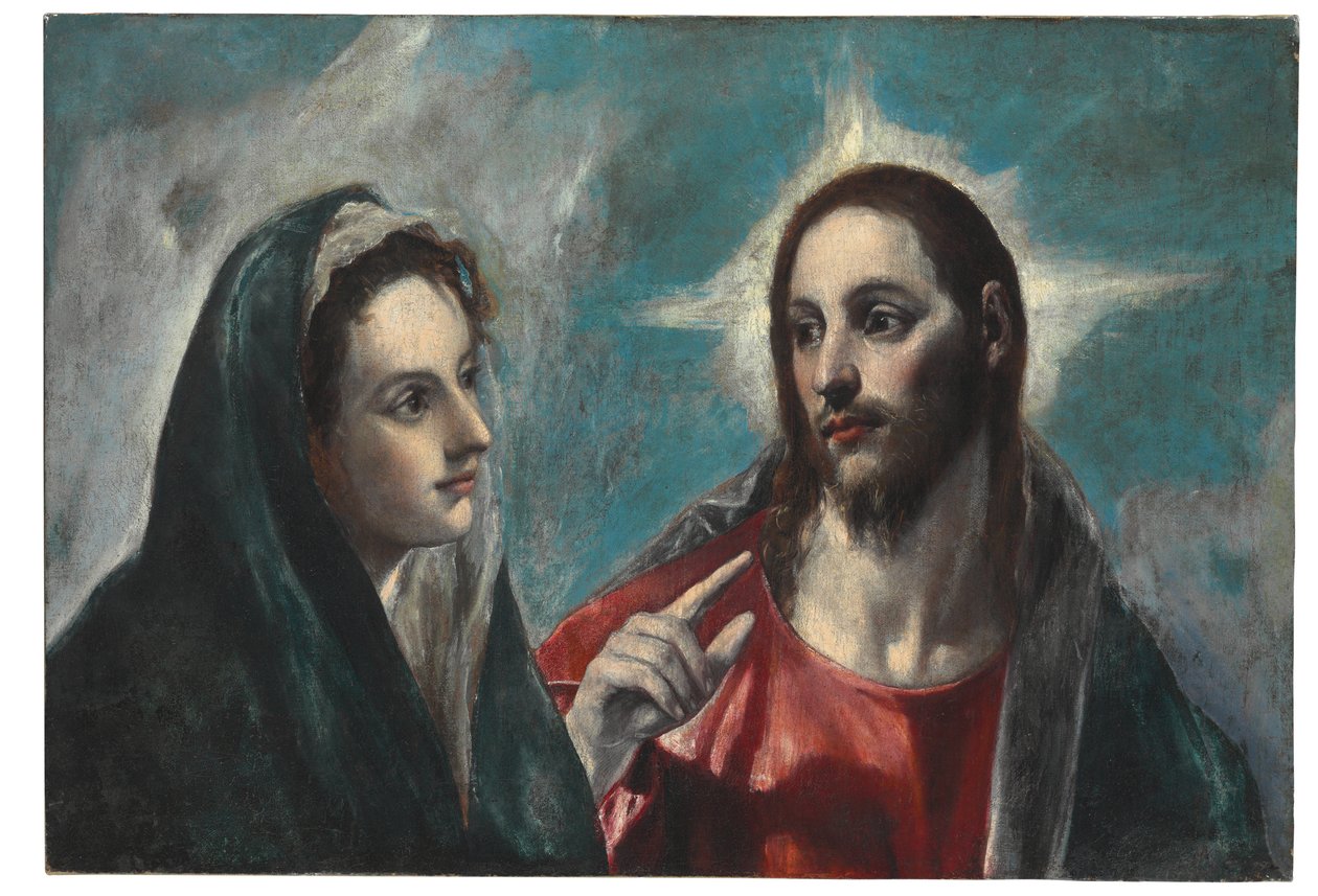 Kristus tar avskjed med sin mor av El Greco
