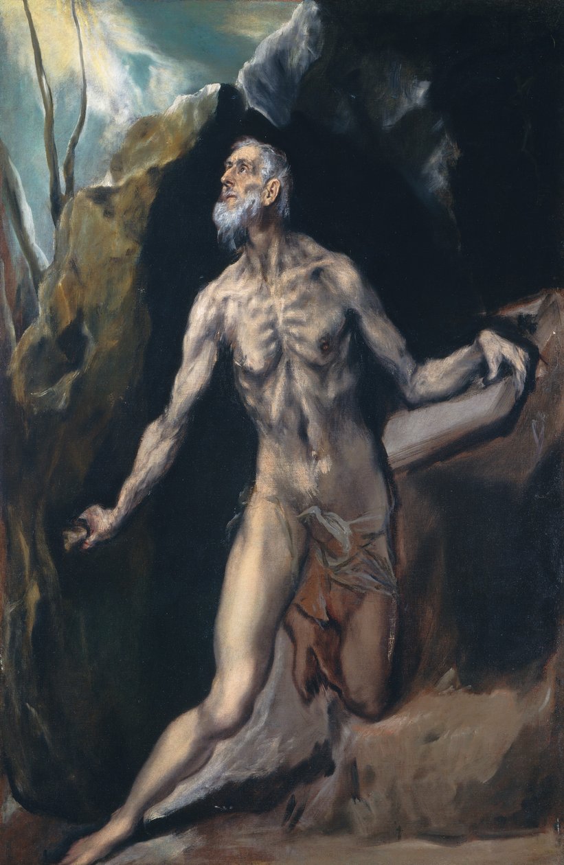 Saint Jerome, ca. 16101614. av El Greco
