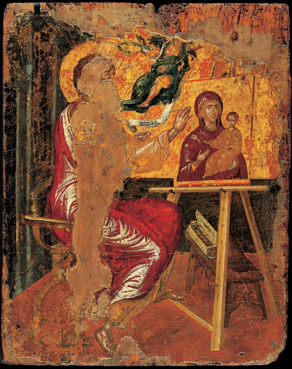 Saint Luke Drawing the Virgin, 1560-tallet av El Greco