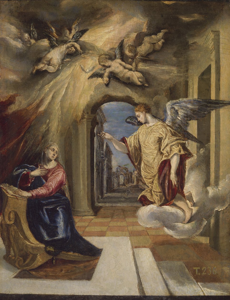 Bebudelsen, 1570-1572 av El Greco