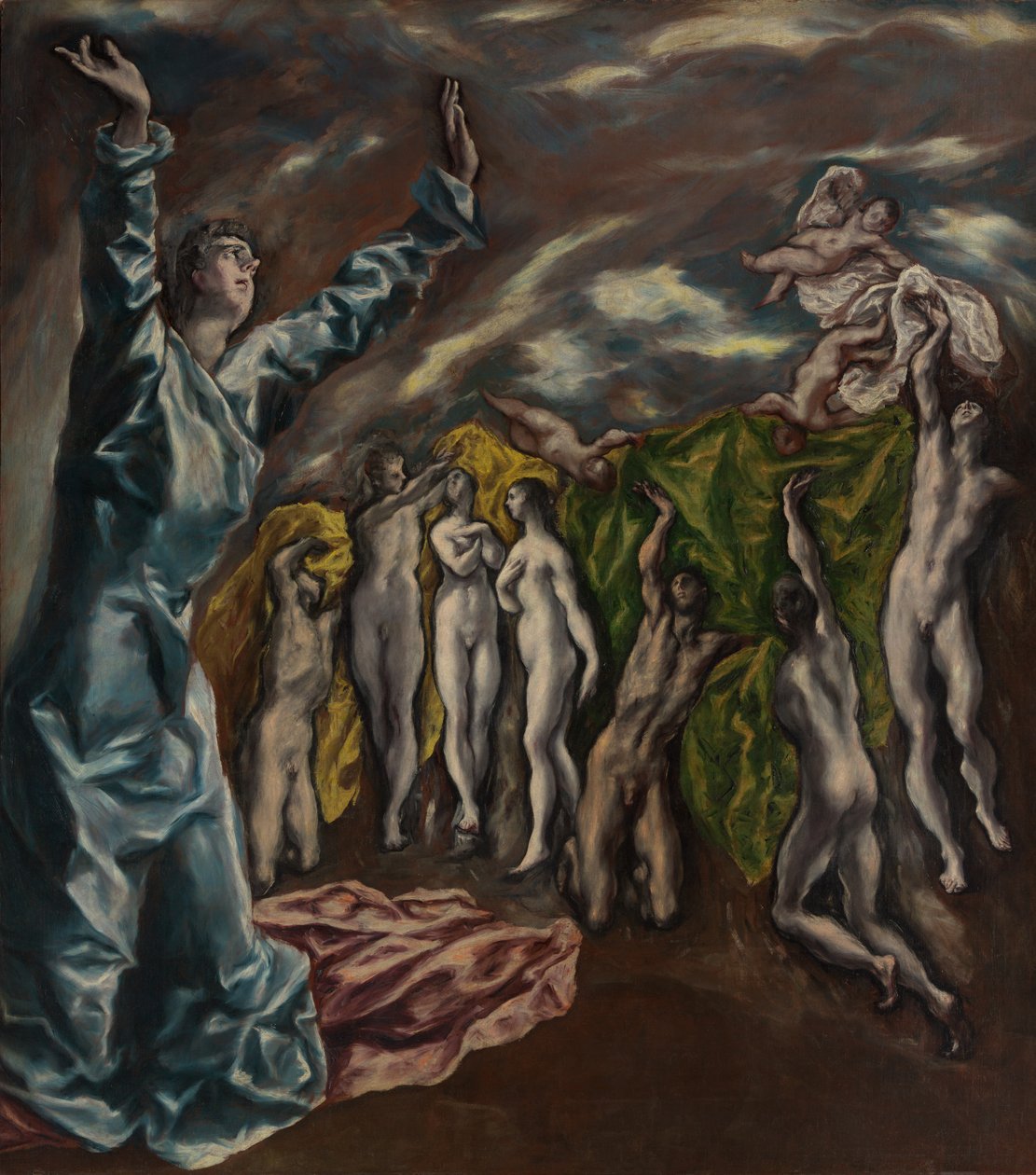 The Vision of Saint John, ca. 1608-14. av El Greco