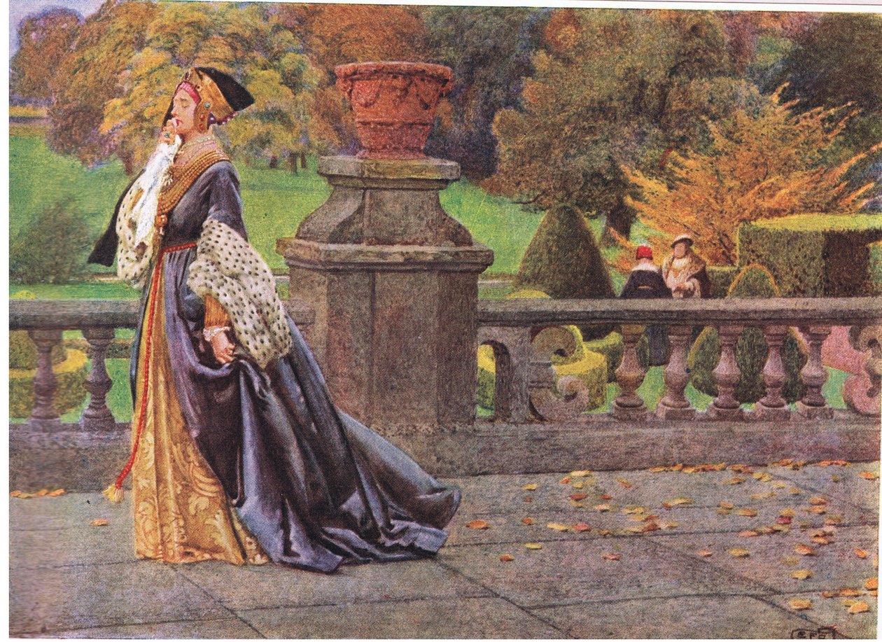 Dronning Catherine (litho) av Eleanor Fortescue Brickdale