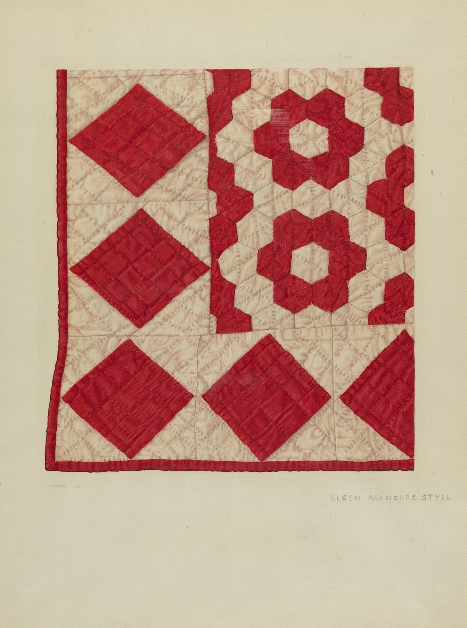 Patchwork Quilt av Elgin Moncure Styll