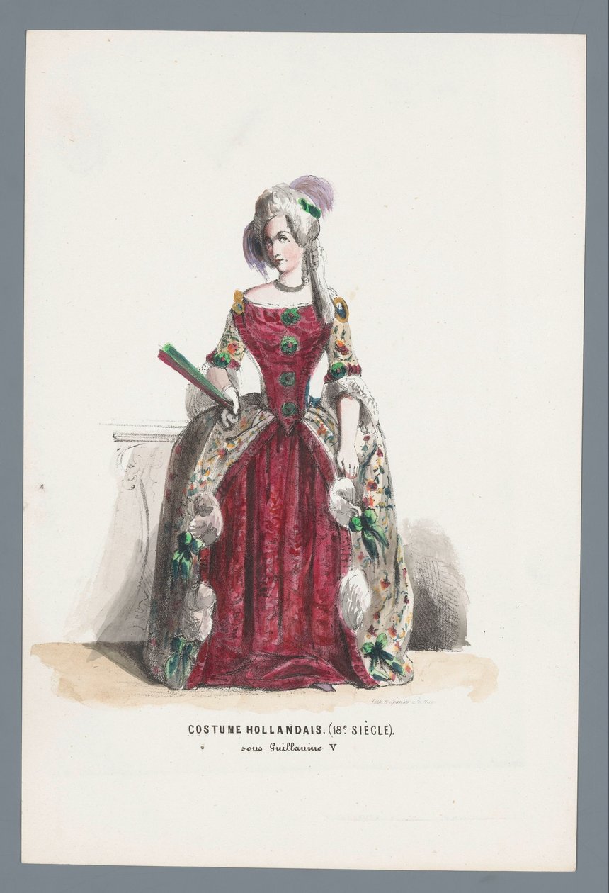 nederlandsk kostyme. (18. århundre). under William V av Elias Spanier