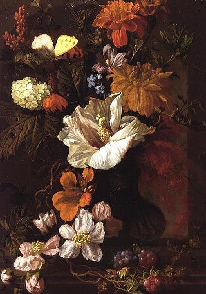 Still Life of Flowers (panel) av Elias van den Broeck