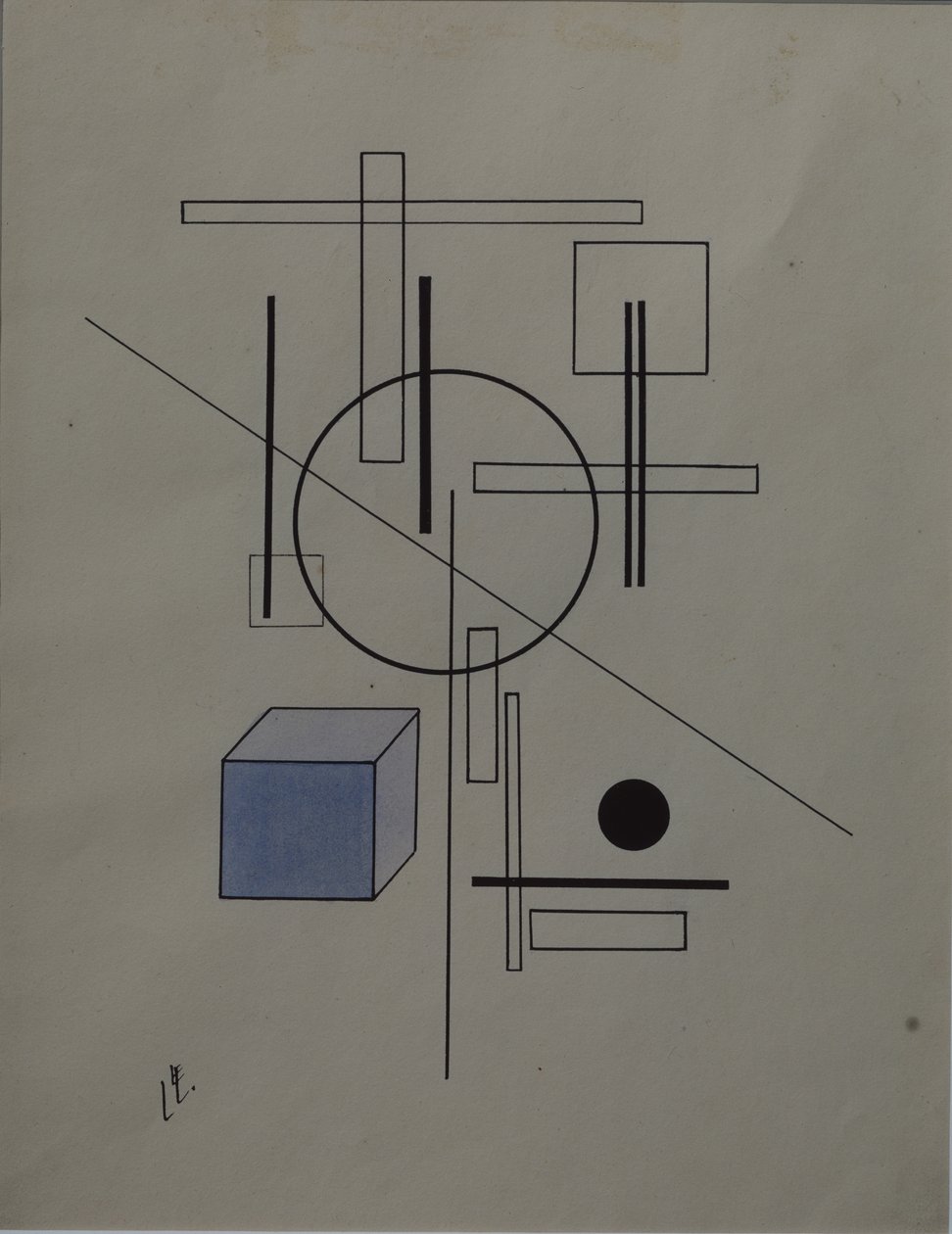 Komposisjon, 1920 av Eliezer Markowich Lissitzky