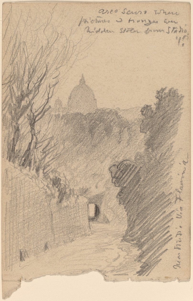 Arco Oscuro - Over Via Flaminia av Elihu Vedder
