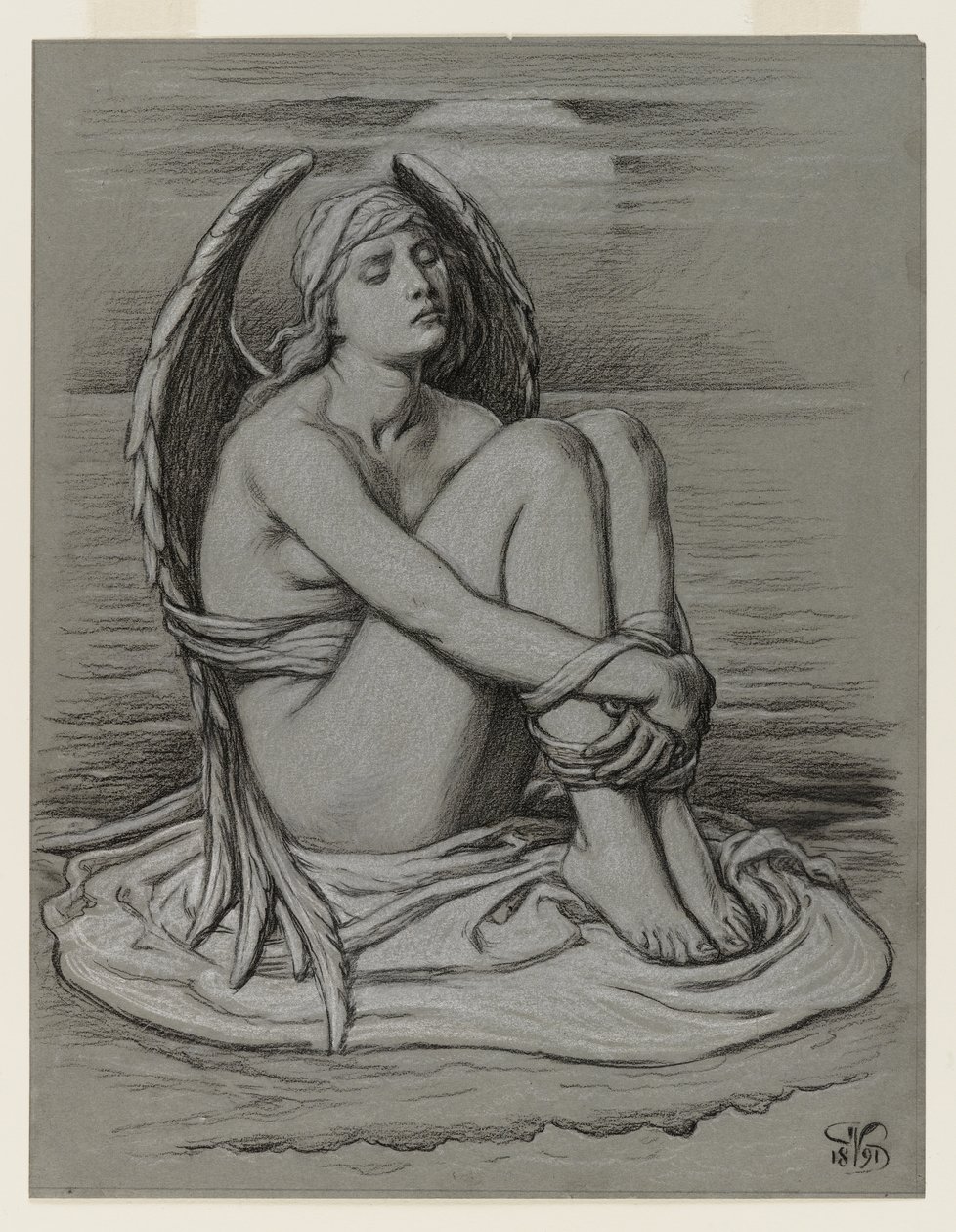 Bundet engel av Elihu Vedder