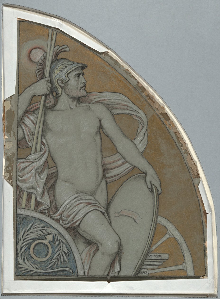 Tegneserie for Mars av Elihu Vedder