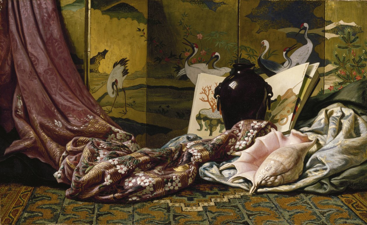 Japansk stilleben, 1879 av Elihu Vedder