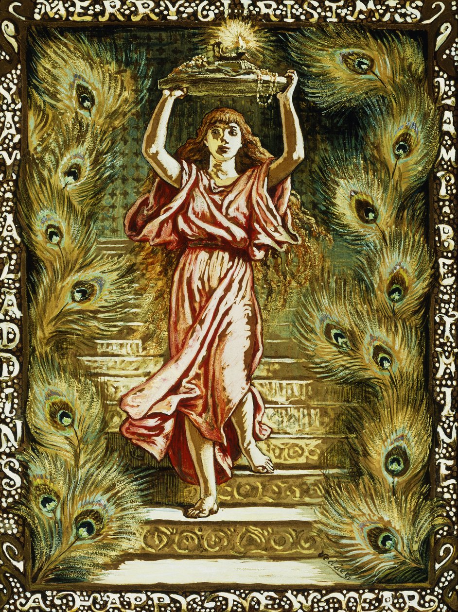 Prang design til jul, av Elihu Vedder