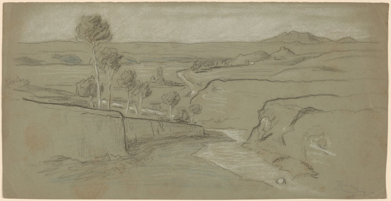 Romersk landskap av Elihu Vedder