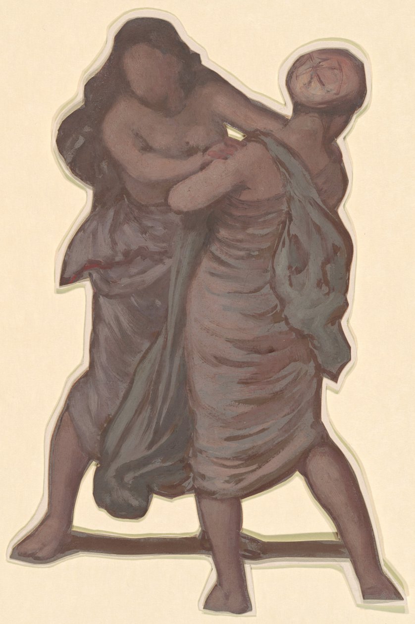 Studie for "Greek Girls Bathing" av Elihu Vedder
