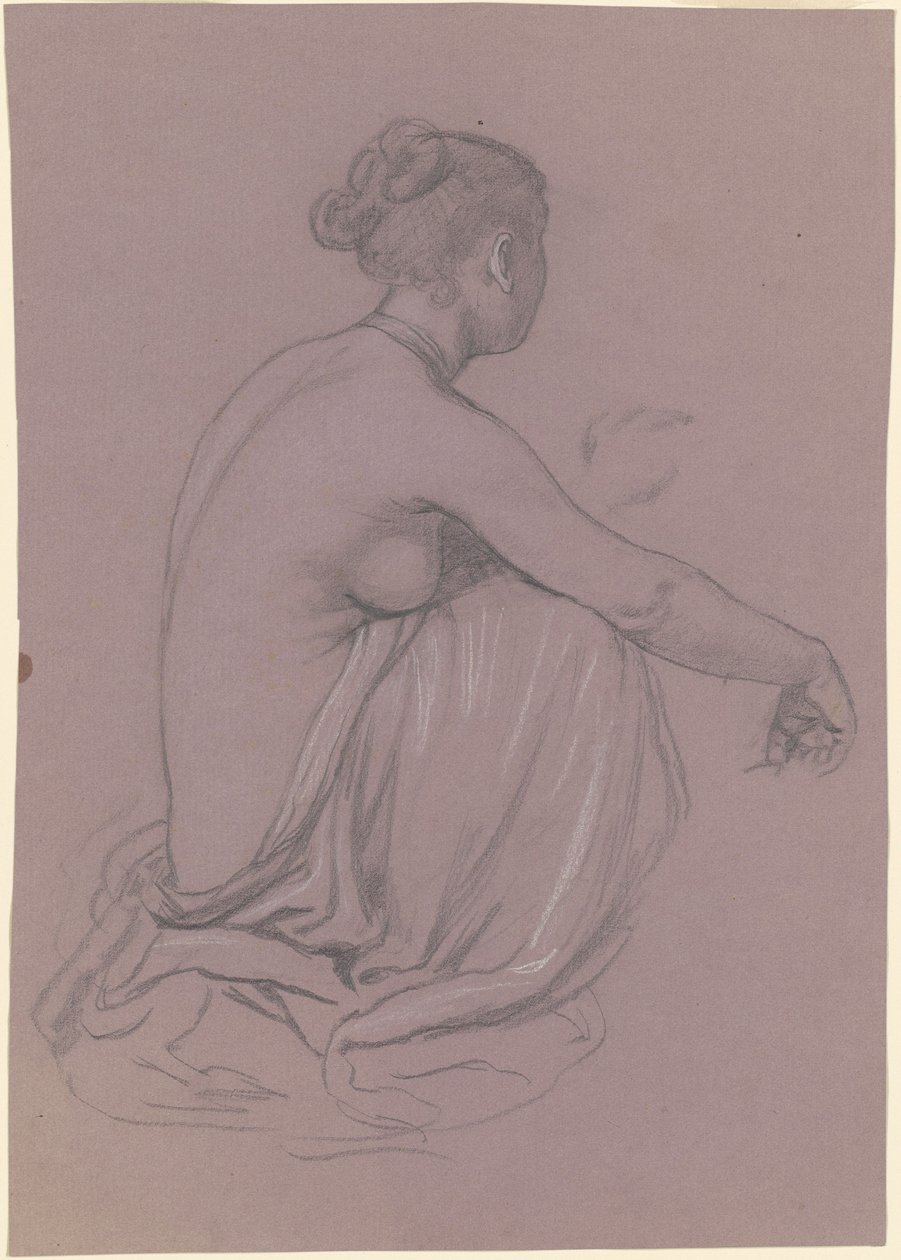 Studie for "Greek Girls Bathing" av Elihu Vedder