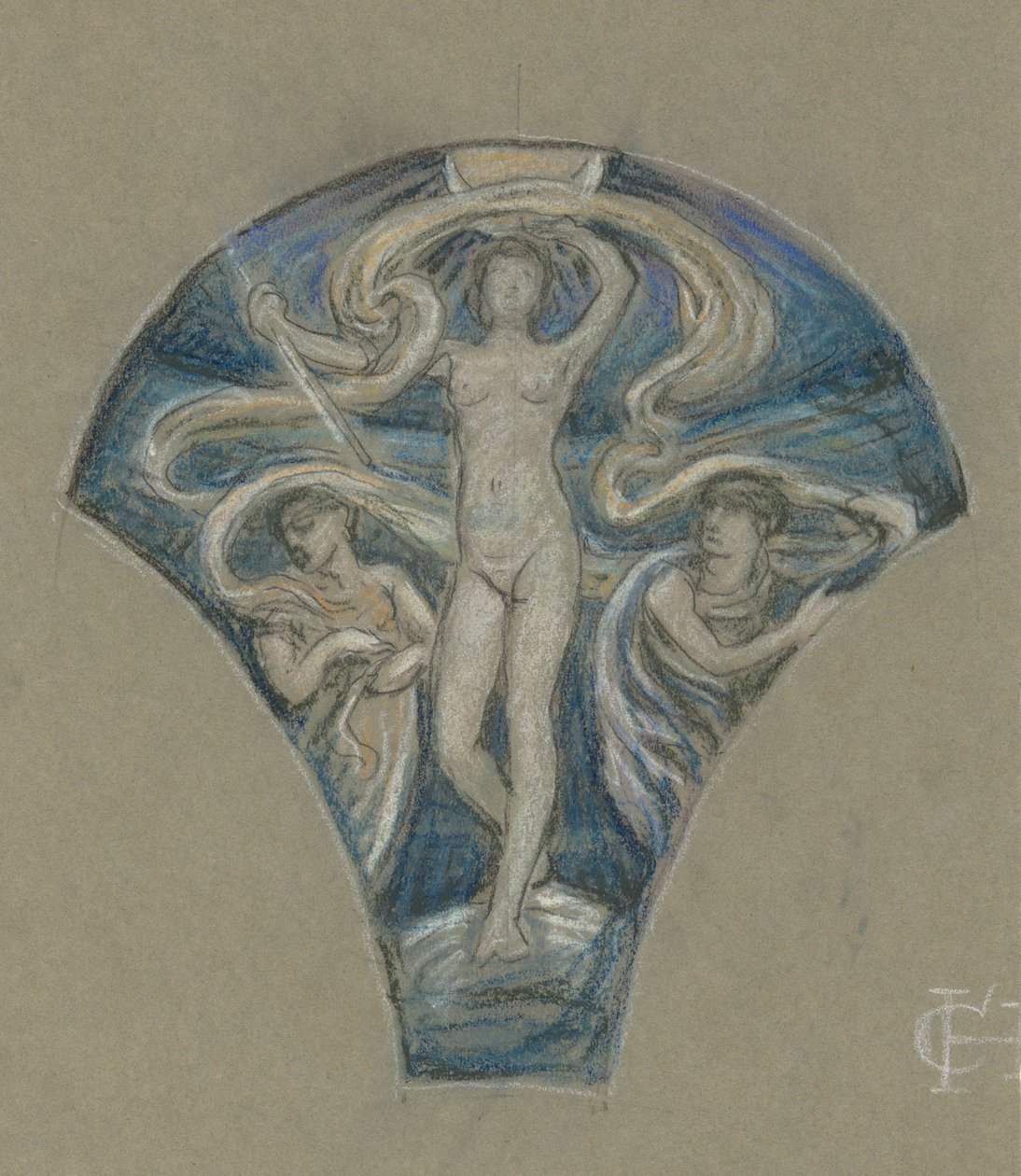 Studer for Luna av Elihu Vedder