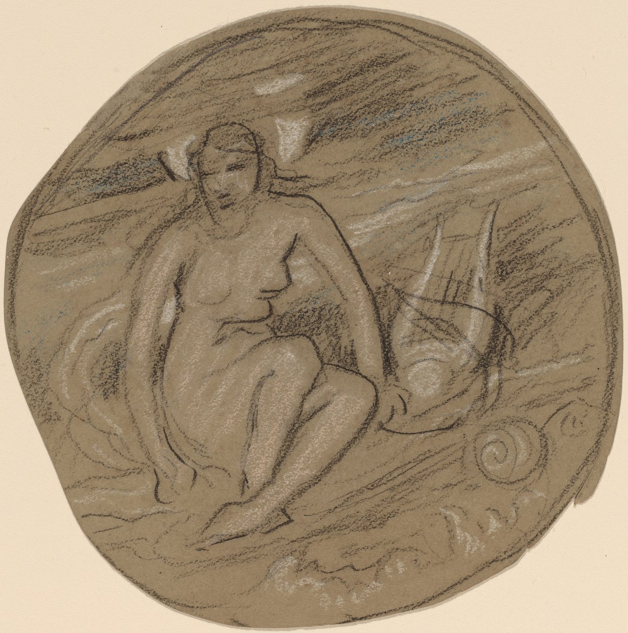 Studer for "Musikk" av Elihu Vedder