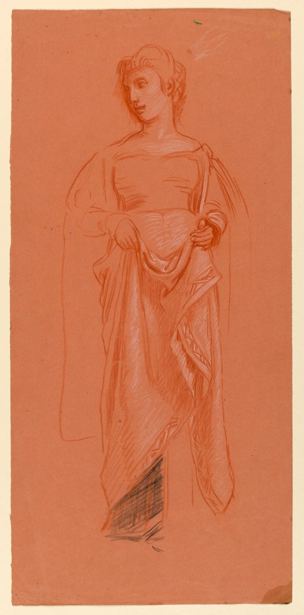 Studie for "Bryllupsprosesjon" av Elihu Vedder