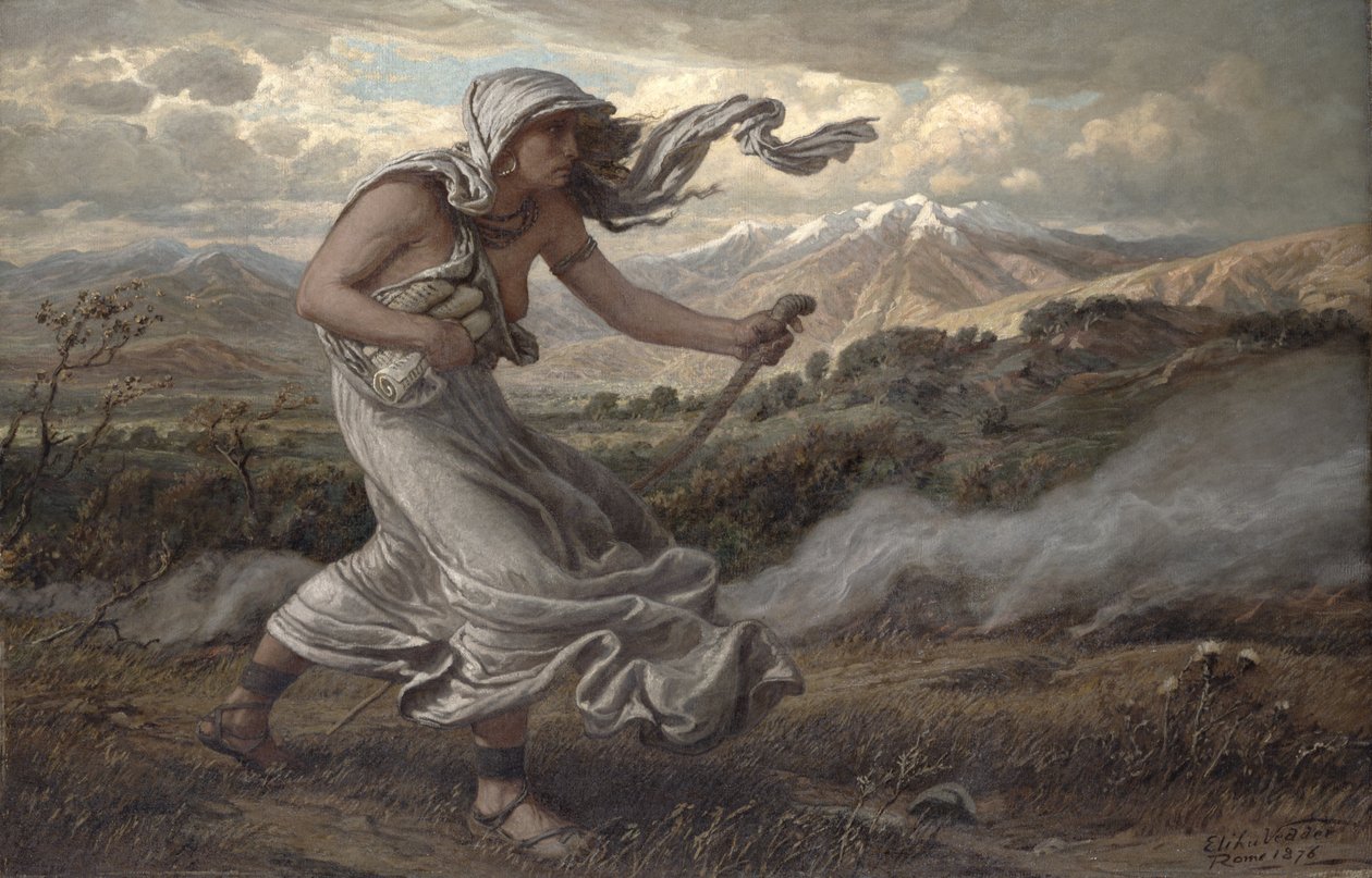 The Cumaean Sibyl, 1876 av Elihu Vedder