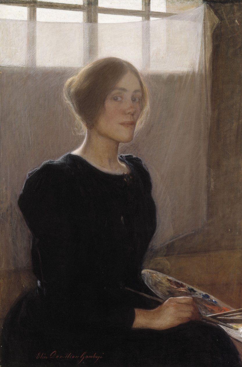 Selvportrett av Elin Danielson Gambogi
