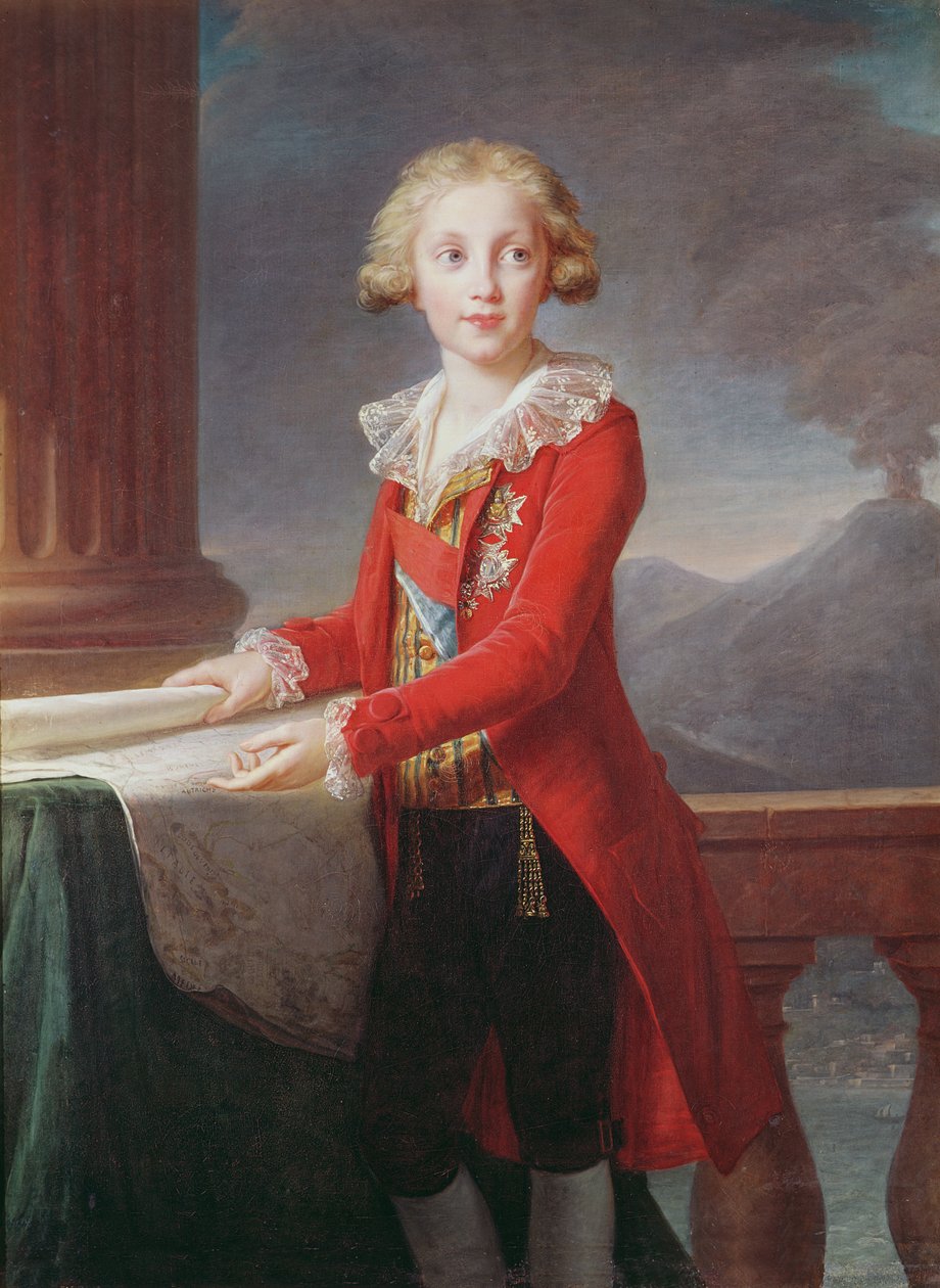 Portrett av Frans I av de to Siciliene av Elisabeth Louise Vigee Lebrun