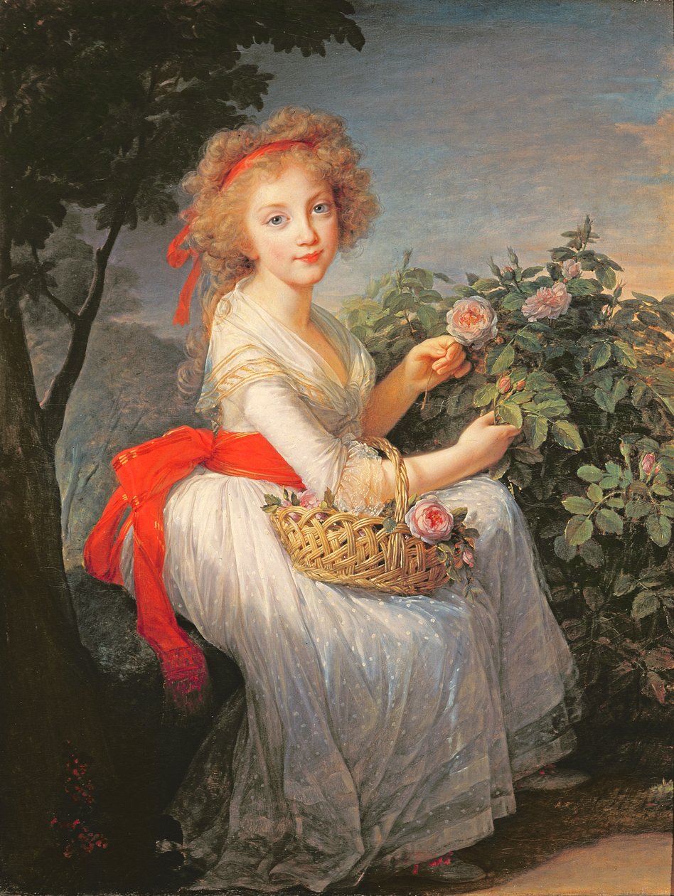 Portrett av Marie-Christine av Bourbon-Napoli (1779-1849) av Elisabeth Louise Vigee Lebrun