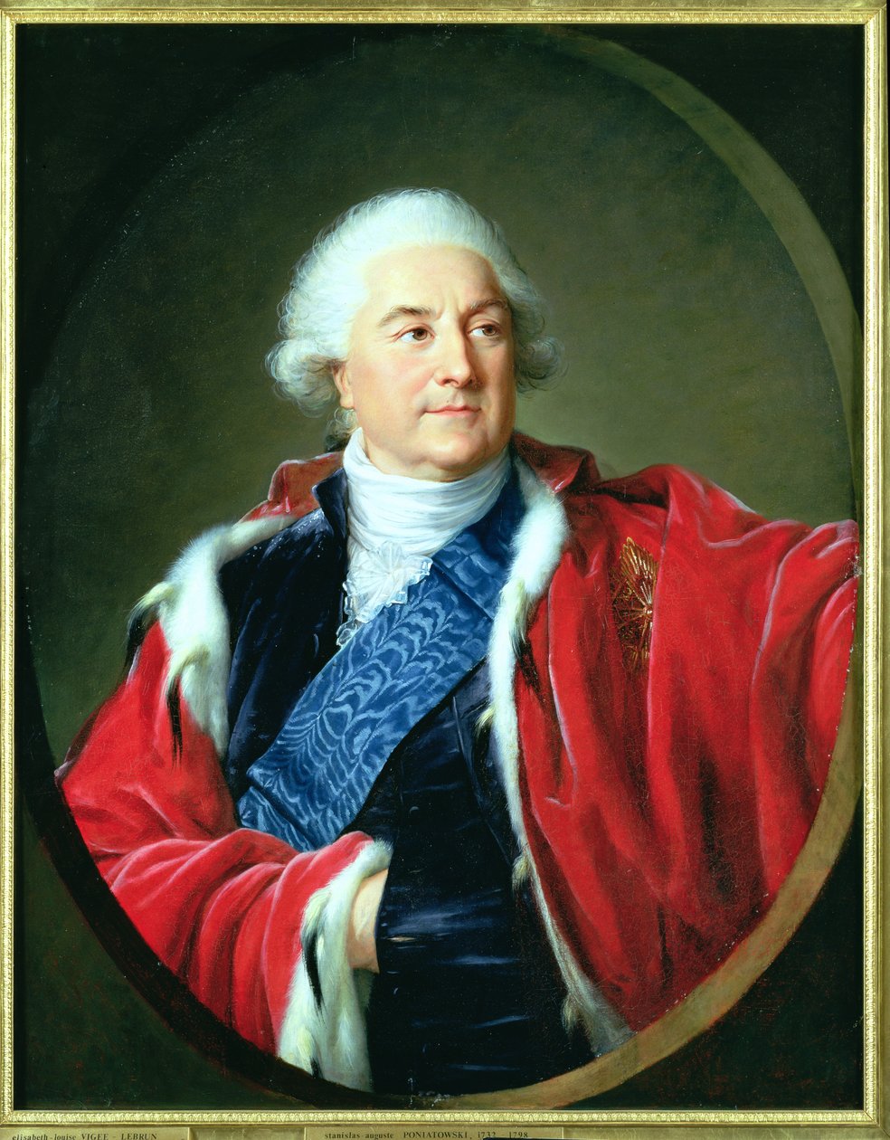 Portrett av Stanislas II Augustus (1732-98), 1797 av Elisabeth Louise Vigee Lebrun