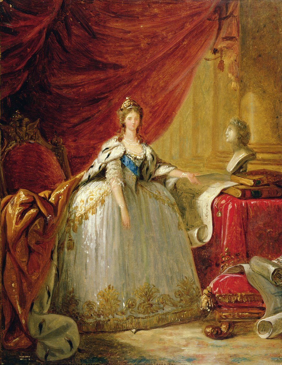 Portrett av enkemannen Tsarina Maria Feodorovna (1759-1828) av Elisabeth Louise Vigee Lebrun