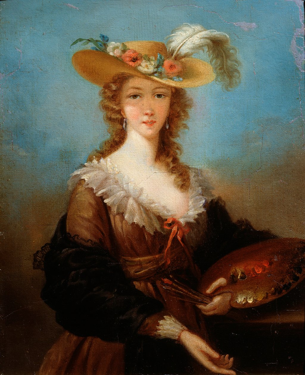 Selvportrett, 1782 av Elisabeth Louise Vigee Lebrun