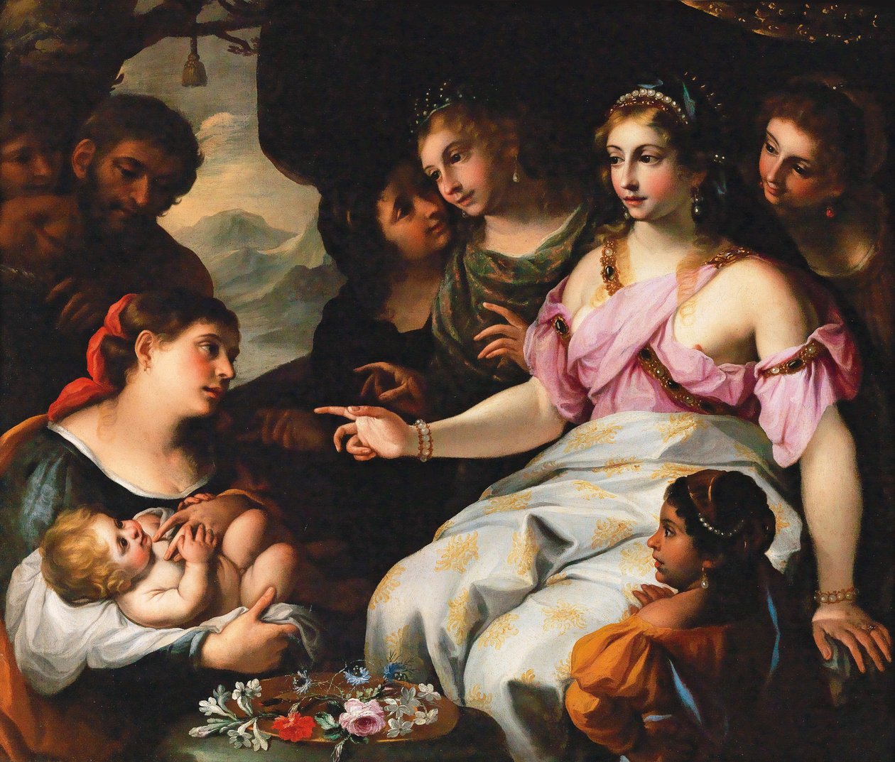Funnet av Moses. av Elisabetta Sirani