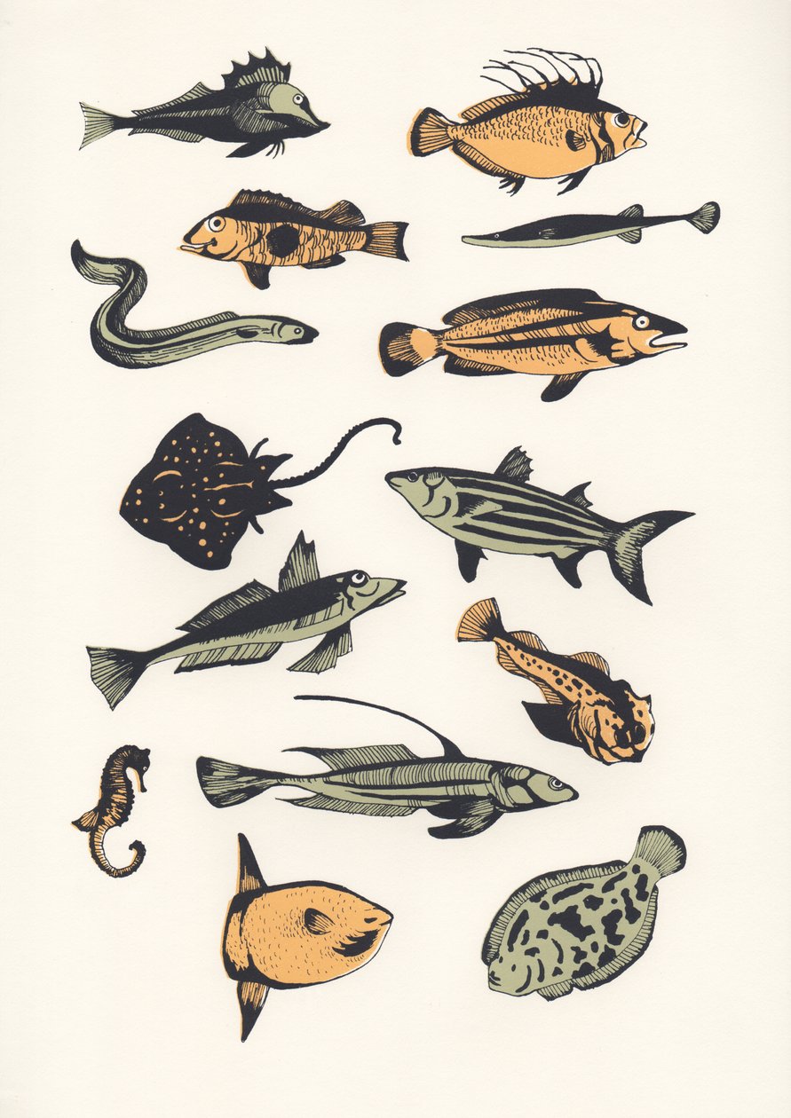 Plain Fish, 2015 (skjermtrykk) av Eliza Southwood
