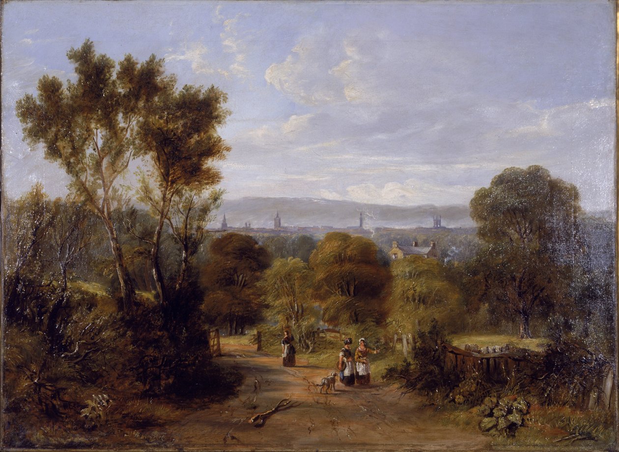 Utsikt i Jesmond, ca. 1845 av Elizabeth Burdon Sanderson