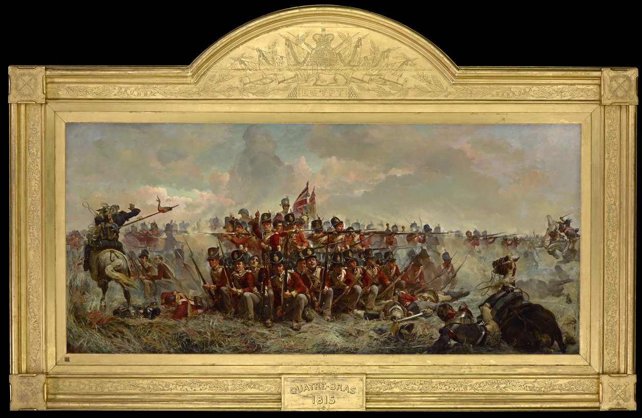 28. regiment ved Quatre Bras av Elizabeth Thompson