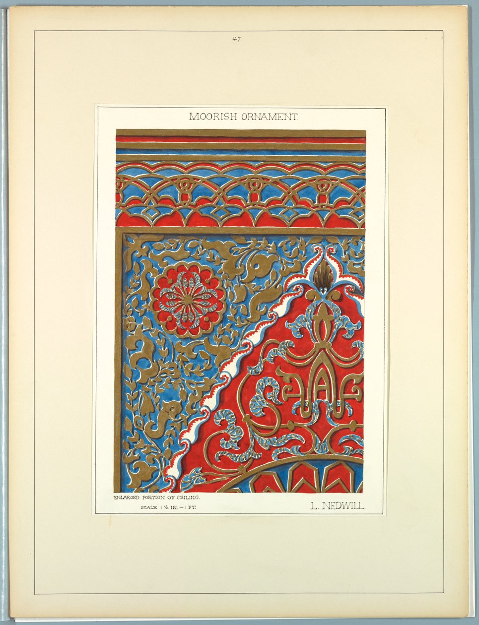 Historisk ornament, ca. 1900 av Elizabeth A. Nedwill