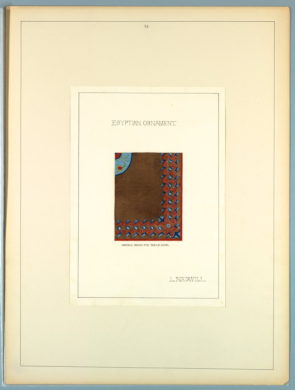 Portefølje, historisk ornament av Elizabeth A. Nedwill