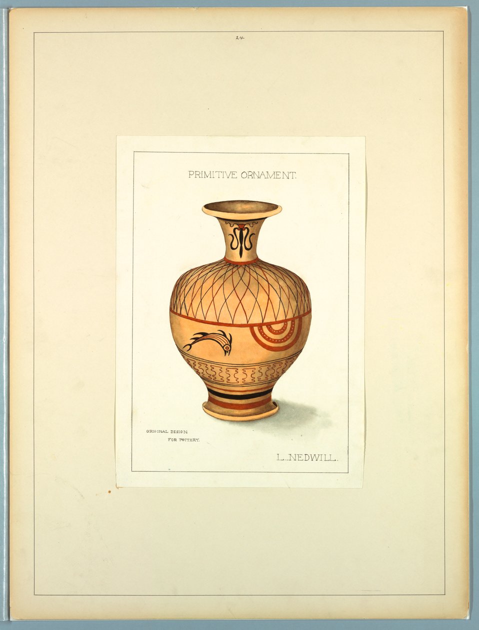 Portefølje, historisk ornament av Elizabeth A. Nedwill