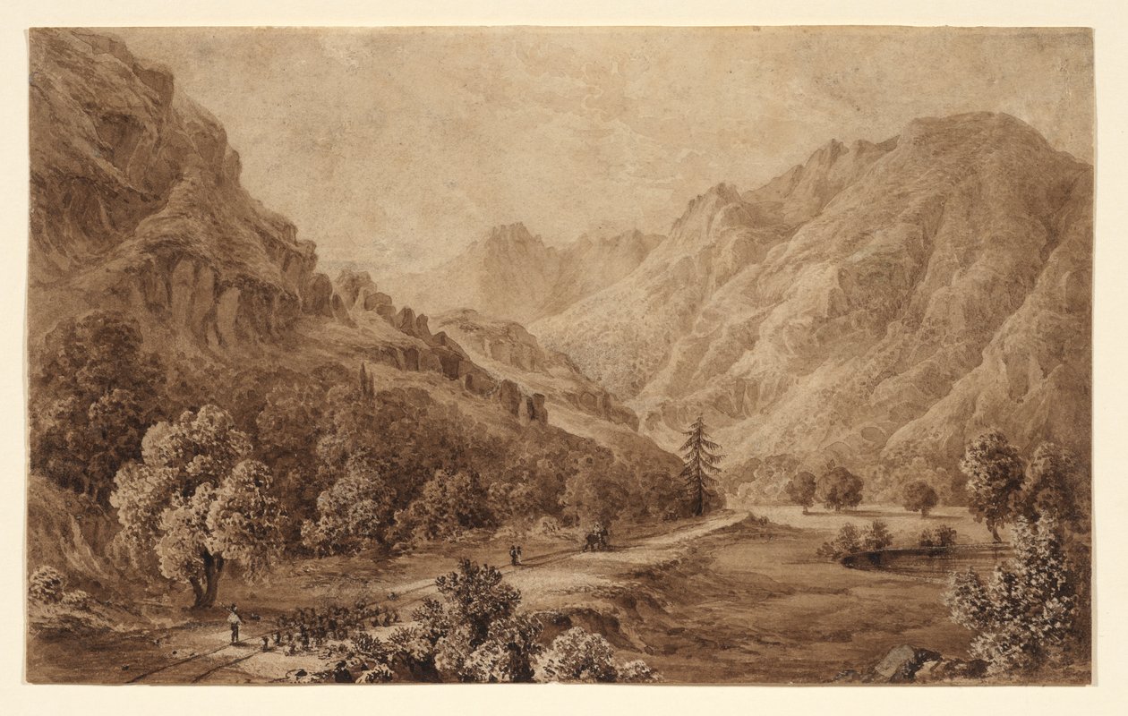 Simplon Road mellom Baveno og Gravellona av Elizabeth Frances Batty