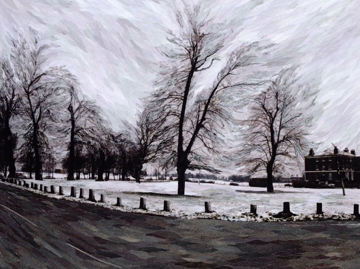 Westgrove, Looking Towards Blackheath, 1999 (papirmosaikkcollage) av Ellen Golla