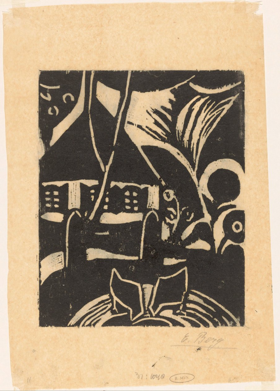 Gård av Else Berg (signed by artist)