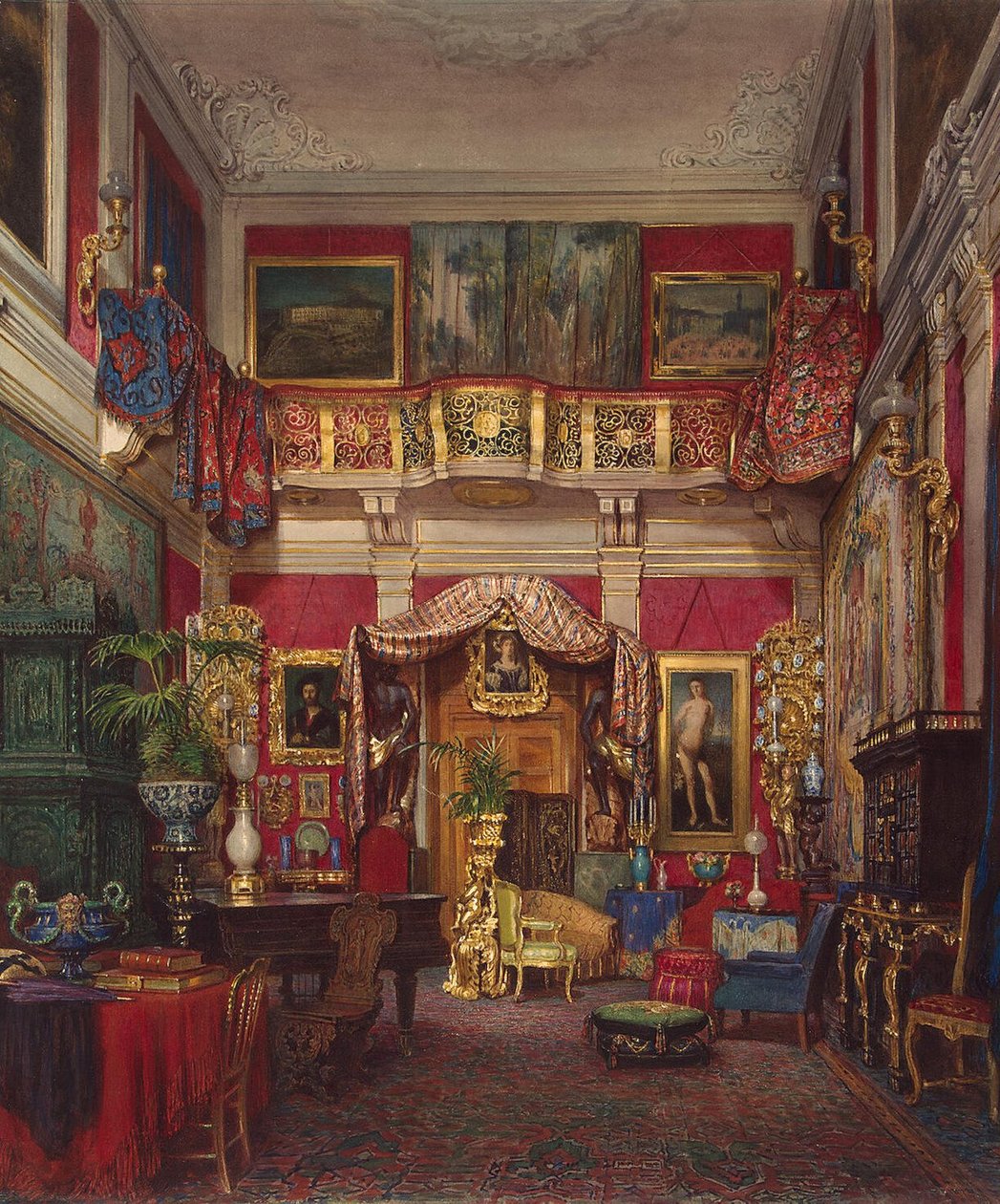 Rom i Villa di Quarto, nær Firenze av Emanuel Stöckler